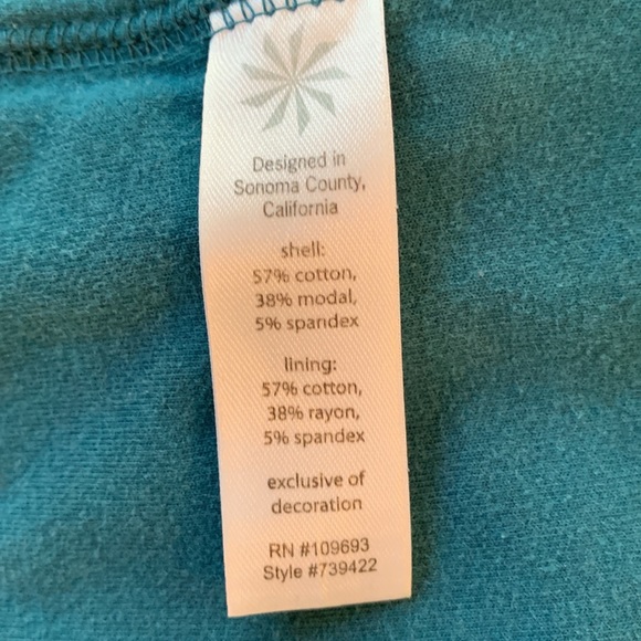 Athleta On The Move Asymmetrical Zip Cotton Modal Sweatshirt Jacket Medium - Picture 8 of 8